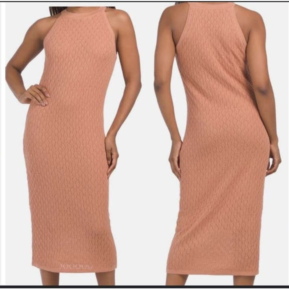 House‎ of Harlow 1960 Women's Terracotta Sleeveless Midi Dress. Size M